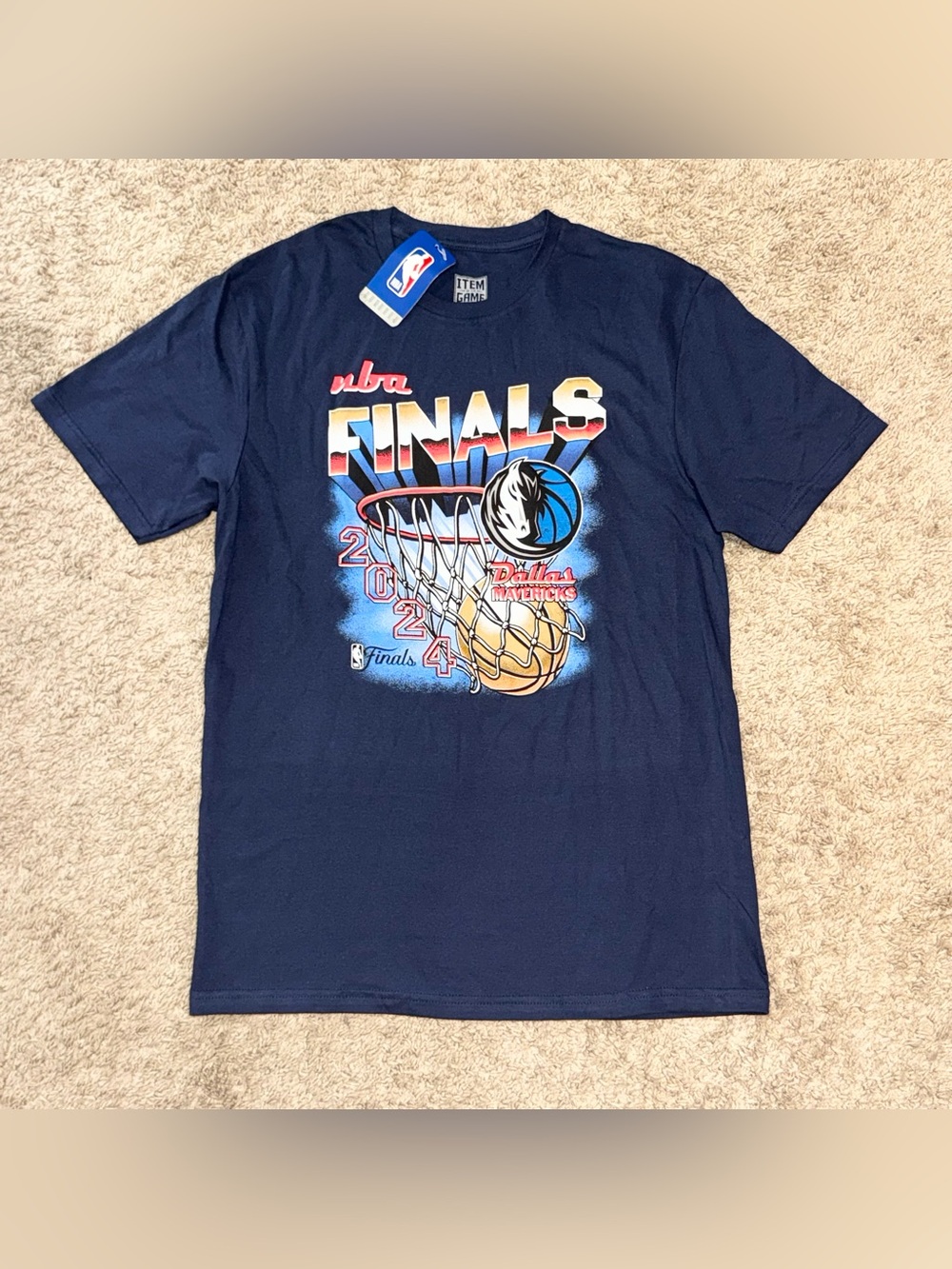 Dallas Mavericks NBA Finals 2024 Luka Doncic Item Of The Game T Shirt Adult M